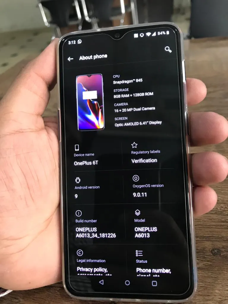 OnePlus 6t for sale in Mint/brand new condition - photo 3